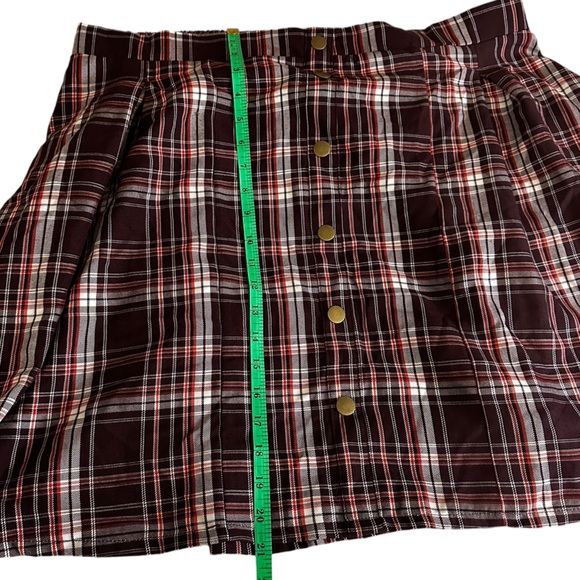 Mini Twill Pleated Skater Skirt- Plus Size 2X 18-20 - Picture 5 of 11